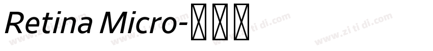 Retina Micro字体转换